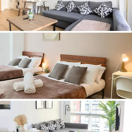 Truffle Suite -City Centre Sleeps Upto 6 - Near Utilita Arena, Icc - Pool Table & Free Wifi Birmingham Exterior photo