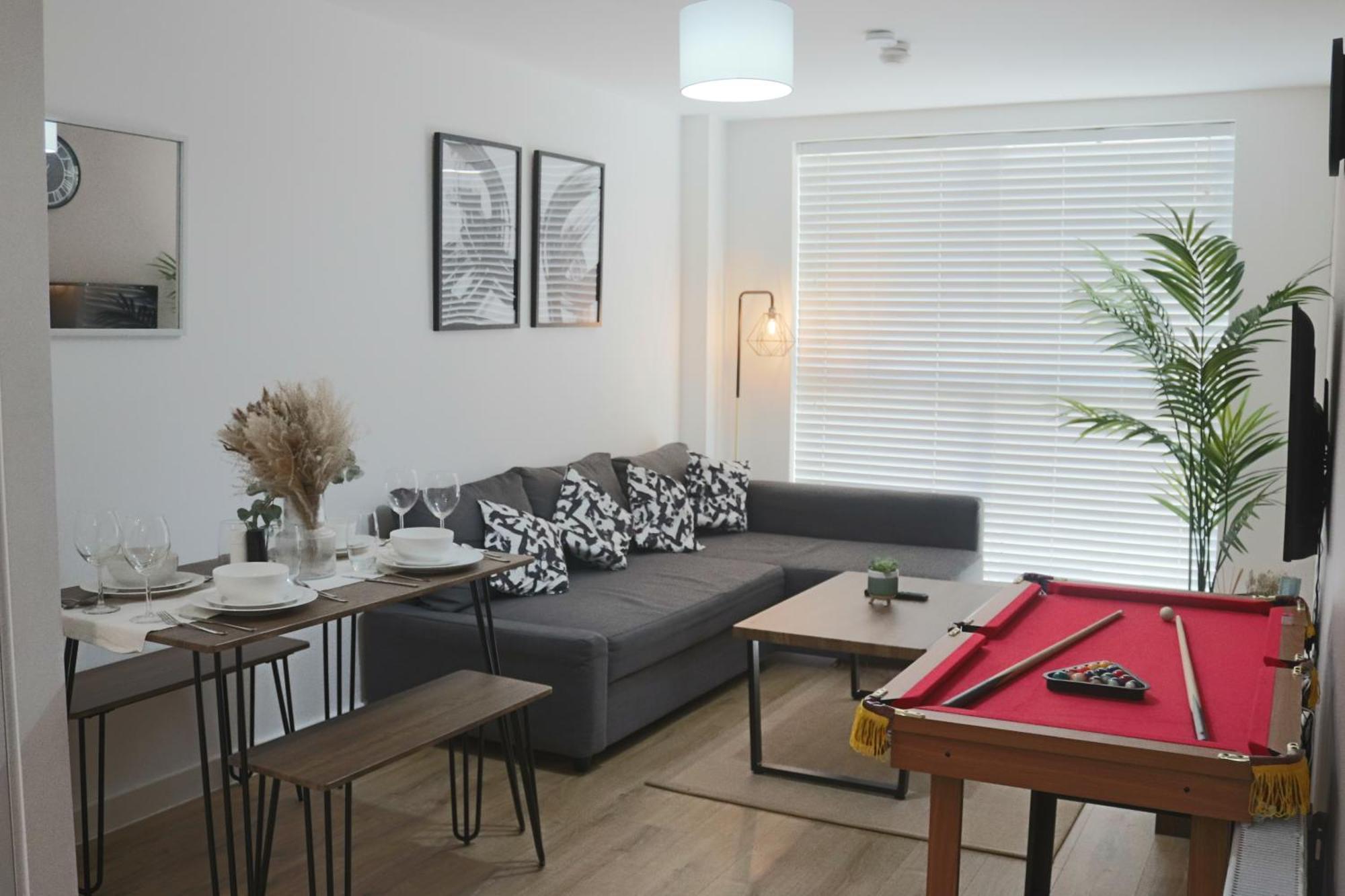 Truffle -city Centre Sleeps Upto 6 - Near Utilita Arena, Icc - Pool Table & Free Wifi Appartamento *